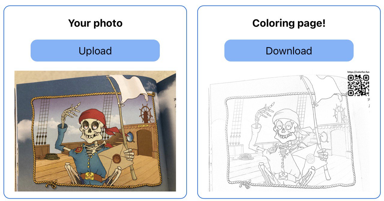 Как сделать раскраску из картинки и фото